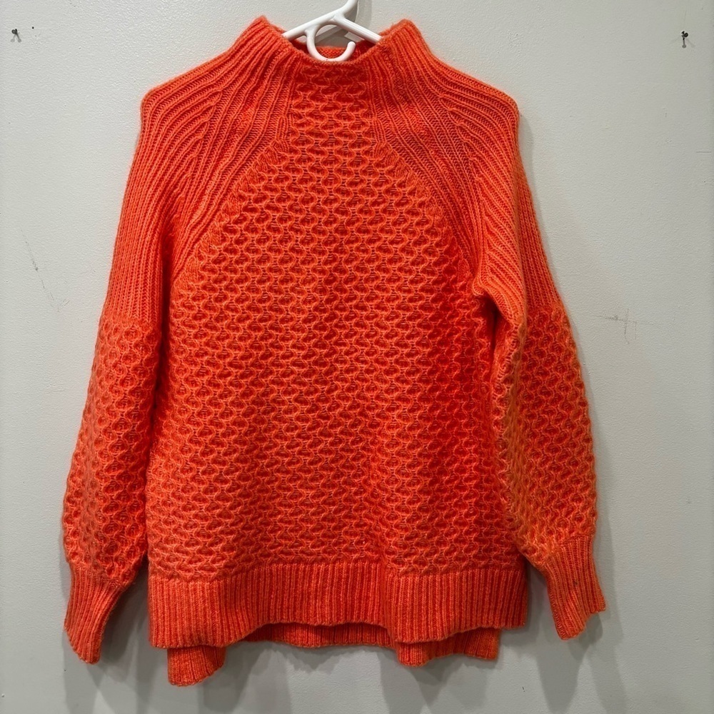 Anthropologie Bia Mock Neck Tunic Alpaca Blend  Sweater Women’s Size Small